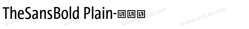 TheSansBold Plain字体转换
